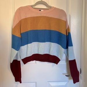 Multi-colored Striped Sweater
